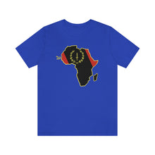 Load image into Gallery viewer, African American Heritage Flag/Africa:  Unisex Jersey Short Sleeve Tee