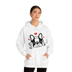 Mia/French Bulldog: Unisex Heavy Blend™ Hooded Sweatshirt