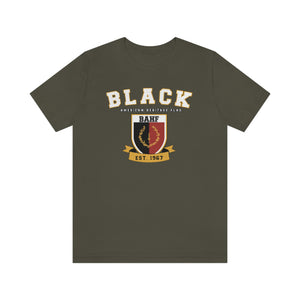 Black Heritage Flag: Unisex Jersey Short Sleeve Tee