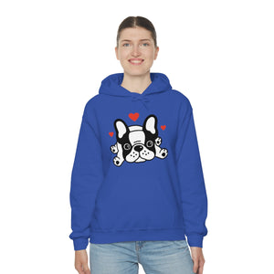 Mia/French Bulldog: Unisex Heavy Blend™ Hooded Sweatshirt