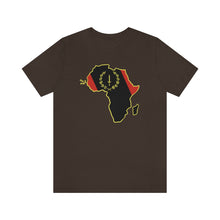 Load image into Gallery viewer, African American Heritage Flag/Africa:  Unisex Jersey Short Sleeve Tee