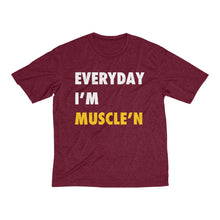 Load image into Gallery viewer, Everyday I&#39;m Muscle&#39;n: Kings&#39; Heather Dri-Fit Tee
