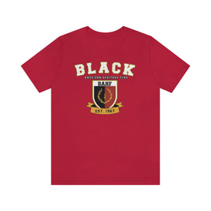 Black Heritage Flag: Unisex Jersey Short Sleeve Tee