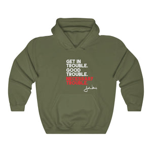 Get In Good Trouble: Unisex Heavy Blend™ Hooded Sweatshirt