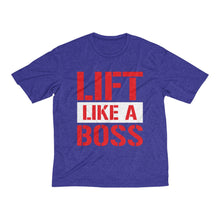 Load image into Gallery viewer, Lift Like A Boss: Kings&#39; Heather Dri-Fit Tee