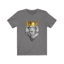 Load image into Gallery viewer, Crowned Lioned King: Kings&#39; Jersey Short Sleeve Tee