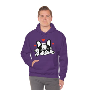 Mia/French Bulldog: Unisex Heavy Blend™ Hooded Sweatshirt