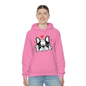 Mia/French Bulldog: Unisex Heavy Blend™ Hooded Sweatshirt