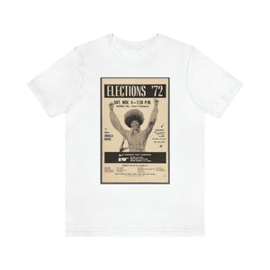 Elections '72/Angela Davis: Unisex Jersey Short Sleeve Tee