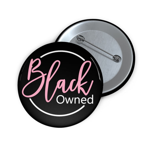 Black Owned (Pink): Custom Buttons