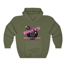 Load image into Gallery viewer, Pinky&#39;s Records &amp; Discs: Unisex Heavy Blend™ Hooded Sweatshirt