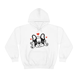 Mia/French Bulldog: Unisex Heavy Blend™ Hooded Sweatshirt