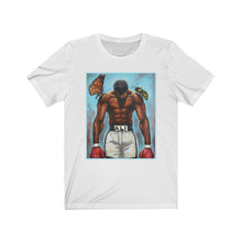 Load image into Gallery viewer, Float Like A Butterfly/Sting Like A Bee: Kings&#39; Jersey Short Sleeve Tee
