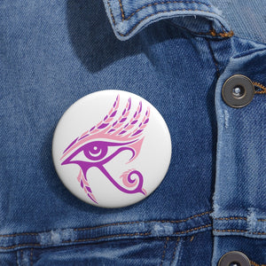 Eye of Horus (Pink & Purple): Custom Buttons