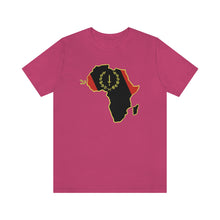 Load image into Gallery viewer, African American Heritage Flag/Africa:  Unisex Jersey Short Sleeve Tee