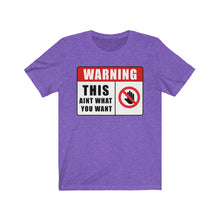 Load image into Gallery viewer, Warning: Kings&#39; or Queens&#39; Jersey Short Sleeve Tee