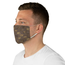 Load image into Gallery viewer, Eye of Horus (Brown): Kings&#39; or Queens&#39; Fabric Face Mask
