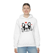 Load image into Gallery viewer, Mia/French Bulldog: Unisex Heavy Blend™ Hooded Sweatshirt