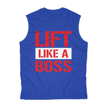 Load image into Gallery viewer, Lift Like A Boss: Kings&#39; Sleeveless Performance Tee