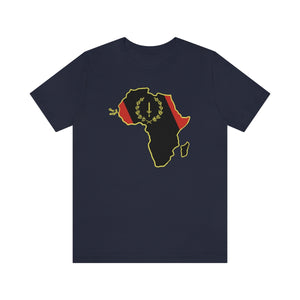 African American Heritage Flag/Africa:  Unisex Jersey Short Sleeve Tee