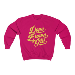 Dope Brown Girl: Unisex Heavy Blend™ Crewneck Sweatshirt