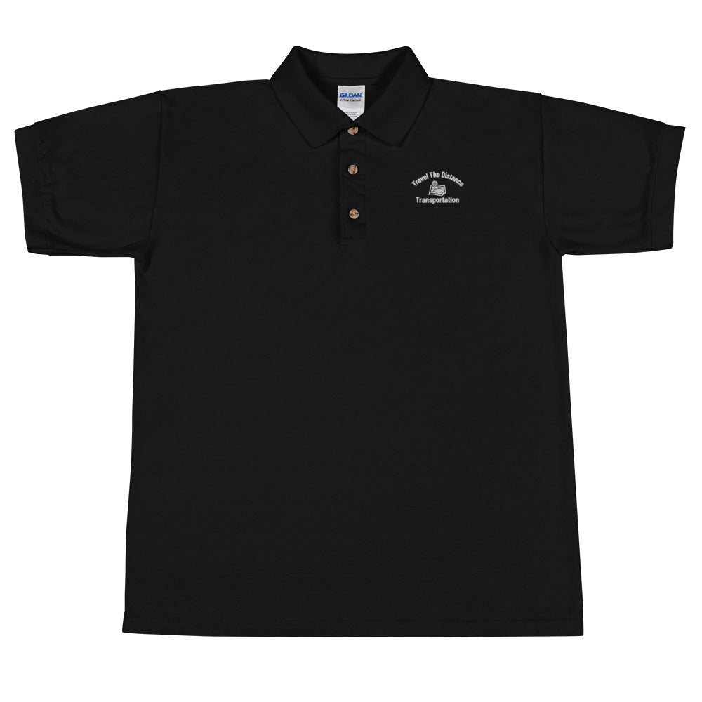 Travel The Distance: Embroidered Polo Shirt