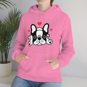 Mia/French Bulldog: Unisex Heavy Blend™ Hooded Sweatshirt