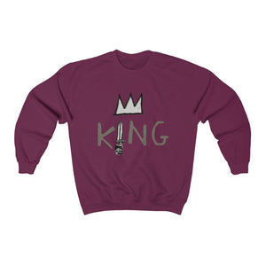 Crowned King: Unisex Heavy Blend™ Crewneck Sweatshirt