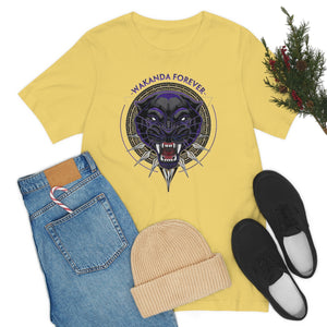 Panther (Wakanda Forever): Unisex Jersey Short Sleeve Tee