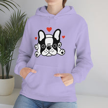 Load image into Gallery viewer, Mia/French Bulldog: Unisex Heavy Blend™ Hooded Sweatshirt