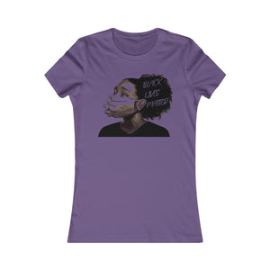 BLM (Mouth Covered): Queens' Favorite Tee