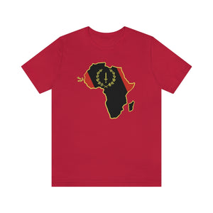 African American Heritage Flag/Africa:  Unisex Jersey Short Sleeve Tee