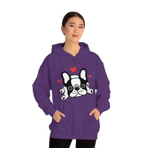 Mia/French Bulldog: Unisex Heavy Blend™ Hooded Sweatshirt