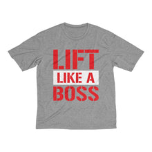 Load image into Gallery viewer, Lift Like A Boss: Kings&#39; Heather Dri-Fit Tee