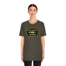 Cargar imagen en el visor de la galería, Child Support Veteran: Unisex Jersey Short Sleeve Tee