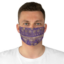 Cargar imagen en el visor de la galería, Eygptian Decor (Purple): Kings&#39; or Queens&#39; Fabric Face Mask