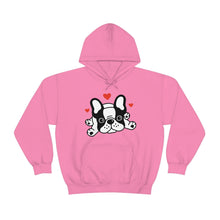 Load image into Gallery viewer, Mia/French Bulldog: Unisex Heavy Blend™ Hooded Sweatshirt