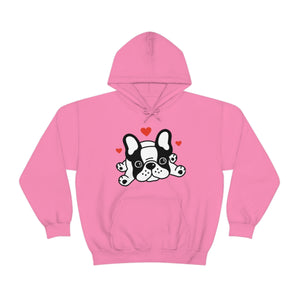 Mia/French Bulldog: Unisex Heavy Blend™ Hooded Sweatshirt