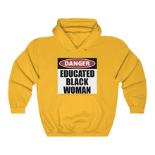 Cargar imagen en el visor de la galería, Educated Black Woman: Unisex Heavy Blend™ Hooded Sweatshirt