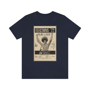 Elections '72/Angela Davis: Unisex Jersey Short Sleeve Tee