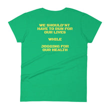 Cargar imagen en el visor de la galería, Jogging For Our Health: Queens&#39; Short Sleeve T-shirt