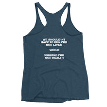 Load image into Gallery viewer, Jogging For Our Health: Queens&#39; Racerback Tank